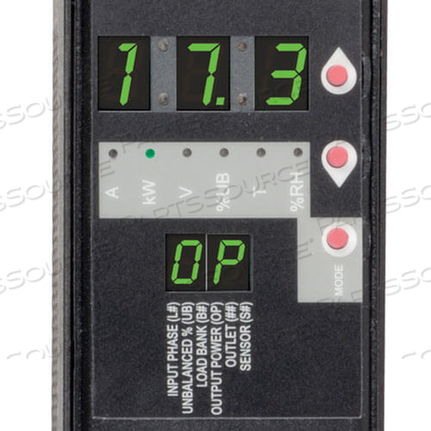 PDU 3-PHASE SWITCHED 240V 7.3KW C13 C19 L22-30P VERTICAL 0URM 