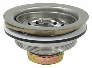 SINKSTRAINER D1-1/2 ZINC PLASTIC CHROME by Perfect Putty