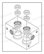 MAIN VALVE BODY, BRASS WITH TEFLON PACKINGS 