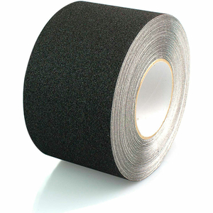 ANTI SLIP TAPE, BLACK, 4" X 60', 60 GRIT by Heskins LLC