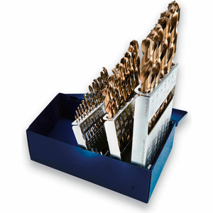 COBALT DRILL BIT 29 PIECE SET - 135 - 1/16" TO 1/2" BY 64THS by Century Drill And Tool