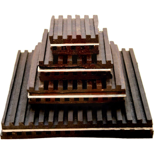 RUBBER STEEL PADS 6"L X 6"W X 7/8"H by Andre