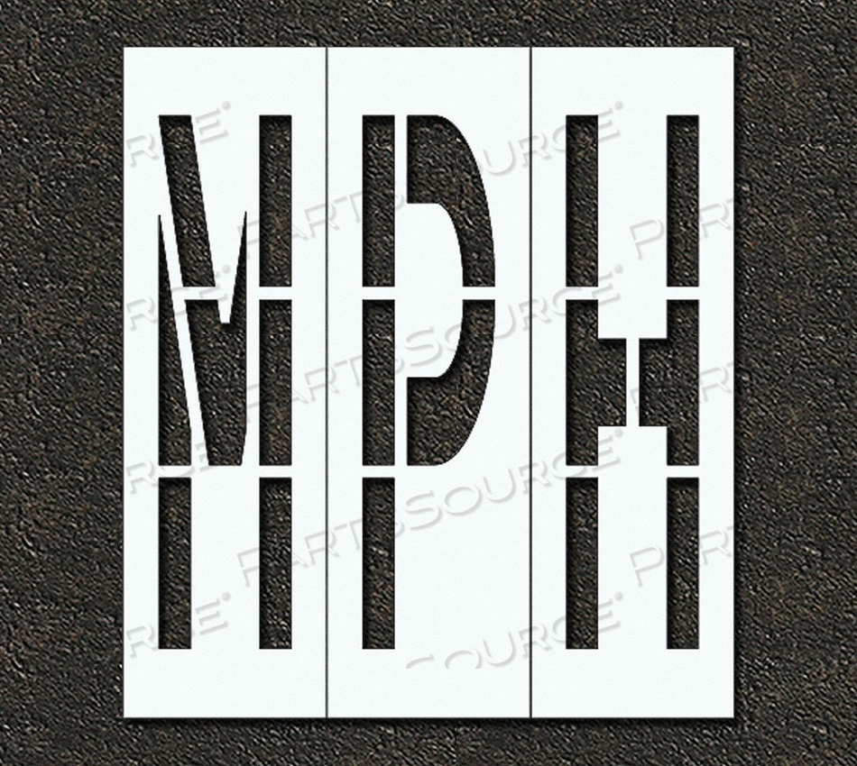 PAVEMENT STENCIL MPH 96 IN by RAE Products & Chemicals Corp.