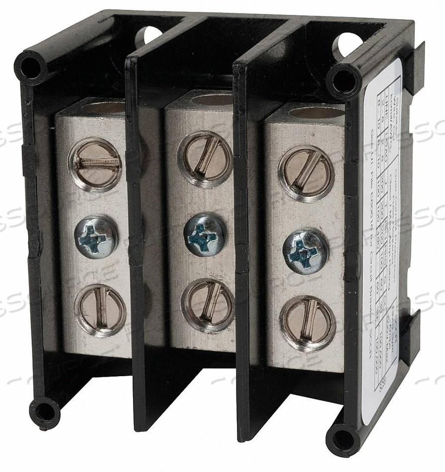 MIN PWR DIST BLCK 115A 3P 10-2AWG 600VAC by Square D