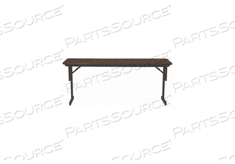FOLDING SEMINAR TABLE - 18" X 96" - WALNUT by Correll FOLDING SEMINAR TABLE - 18" X 96" - WALNUT by Correll