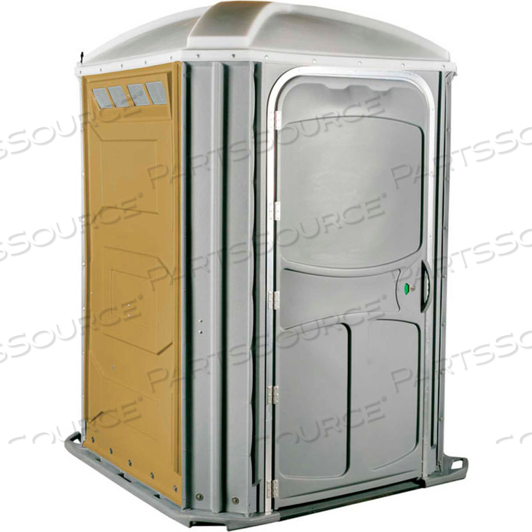 COMFORT XL WHEEL CHAIR ACCESSIBLE PORTABLE RESTROOM TAN by Polyjohn
