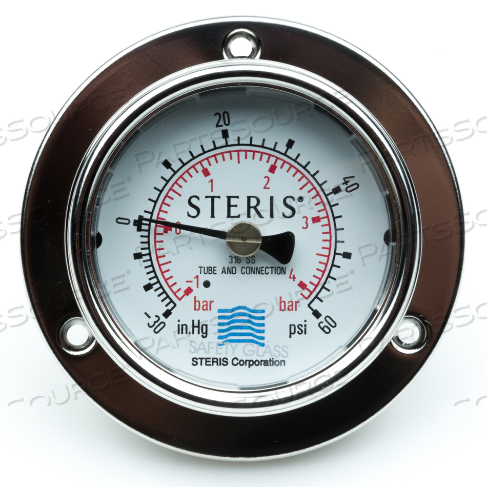 0.25" NP 0-60PSI 0-30HG GAUGE by STERIS Corporation 0.25" NP 0-60PSI 0-30HG GAUGE by STERIS Corporation