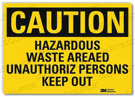 SAFETY SIGN HZRDOUS WASTE KEEP OUT 10INW by Lyle Signs Inc. SAFETY SIGN HZRDOUS WASTE KEEP OUT 10INW by Lyle Signs Inc.