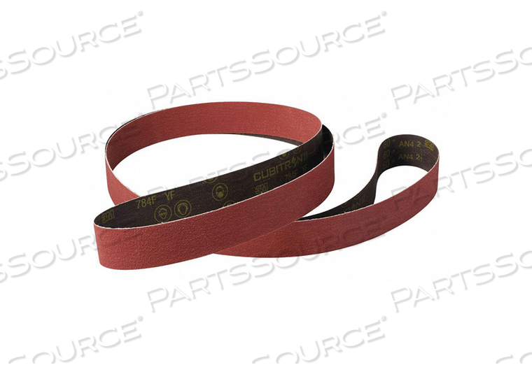 7100128758 3M™ CUBITRON™ II 784F BELT, 18 INCH L, 3/4 INCH W, 80 GRIT, MAROON by 3M Consumer 7100128758 3M™ CUBITRON™ II 784F BELT, 18 INCH L, 3/4 INCH W, 80 GRIT, MAROON by 3M Consumer