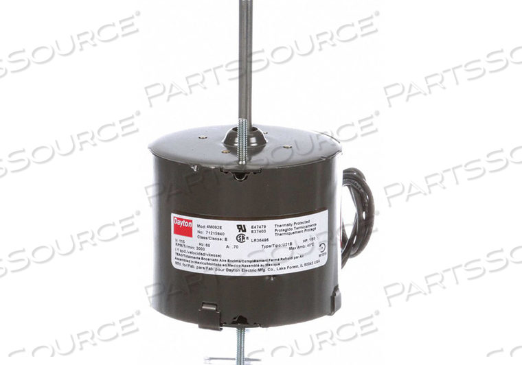 HVAC MOTOR 1/65 HP 3000 RPM 115V 3.3 by DAYTON ELECTRIC MANUFACTURING CO HVAC MOTOR 1/65 HP 3000 RPM 115V 3.3 by DAYTON ELECTRIC MANUFACTURING CO