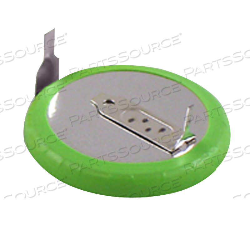 REPLACEMENT BATTERY, 255 MAH, LITHIUM, 0.91 IN, 3 V, 2-PIN HORIZONTAL MOUNT 