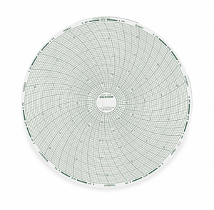 CIRCULAR CHART, 8 IN DIA, -20 TO 20 DEG F, 7 DAY by Dickson