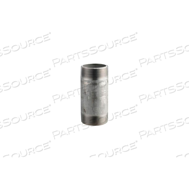 SS 304/304L SCHEDULE 40 SEAMLESS PIPE NIPPLE 3/8X4 NPT MALE by Merit Brass Company SS 304/304L SCHEDULE 40 SEAMLESS PIPE NIPPLE 3/8X4 NPT MALE by Merit Brass Company