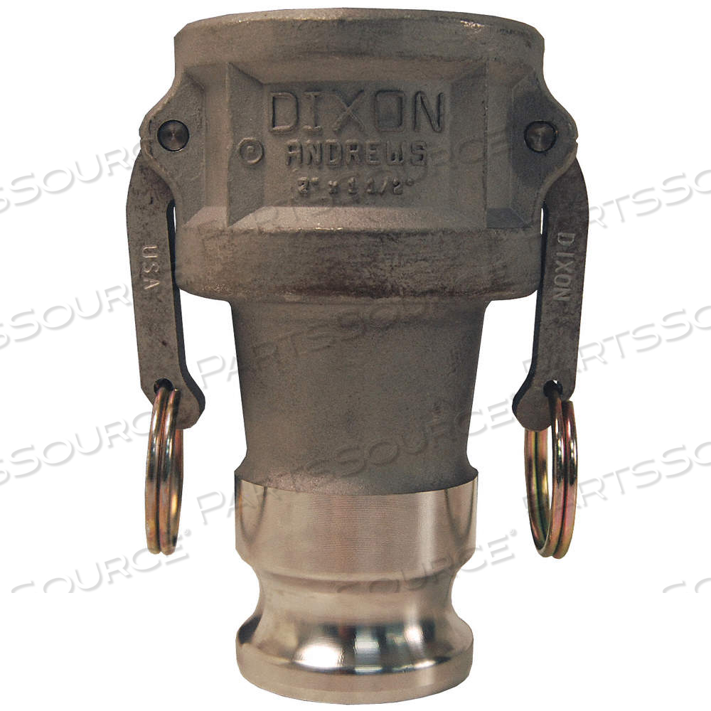 CAM/GROOVE AL COUPLER 2 ADAPTER 1-1/2 by Dixon Valve and Coupling