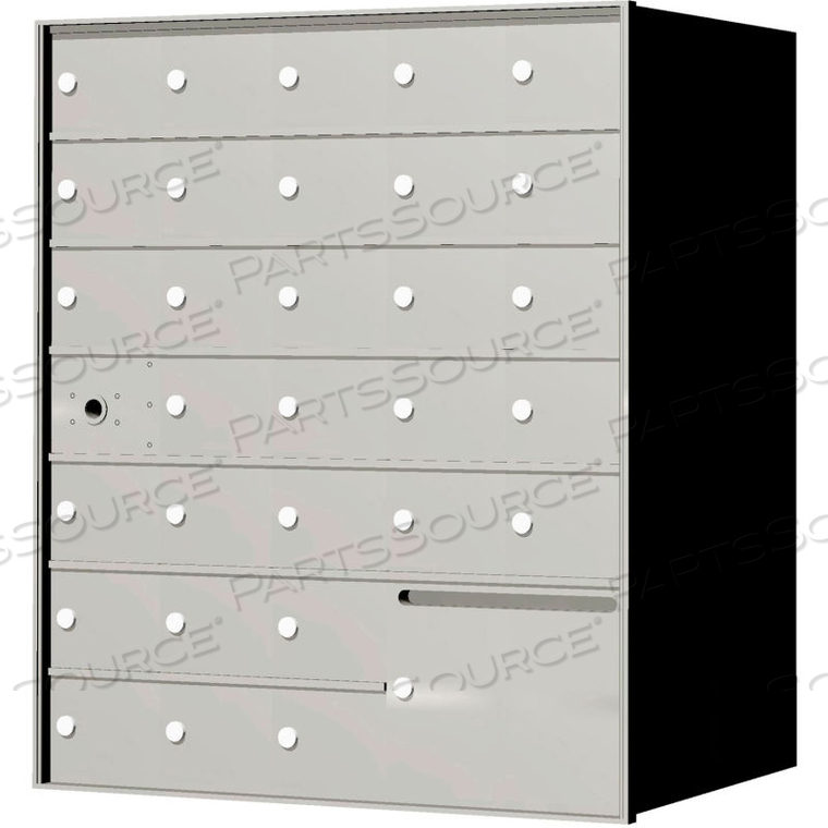 4B+ HORIZONTAL MAILBOX, 38-13/16" H, 30 MAILBOX, 1 OUTGOING, FRONT LOADING, USPS by Florence Manufacturing Company