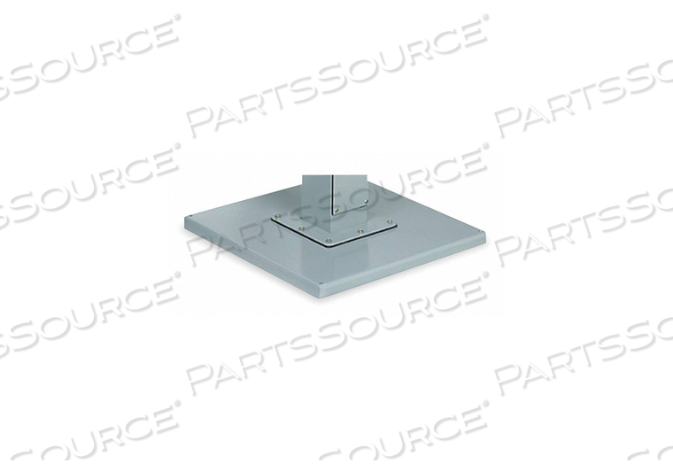 PEDESTAL BASE 24X24 SQ IN STEEL GRAY by Hubbell Power Systems