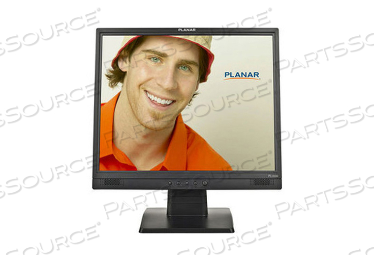 LCD MONITOR, 5:4 ASPECT RATIO, 1000:1 CONTRAST RATIO, 19 IN VIEWABLE IMAGE, 1280 X 1024 RESOLUTION, 35 W, 5 MS RESPONSE, BLACK, 120 TO 230 V by Planar Systems
