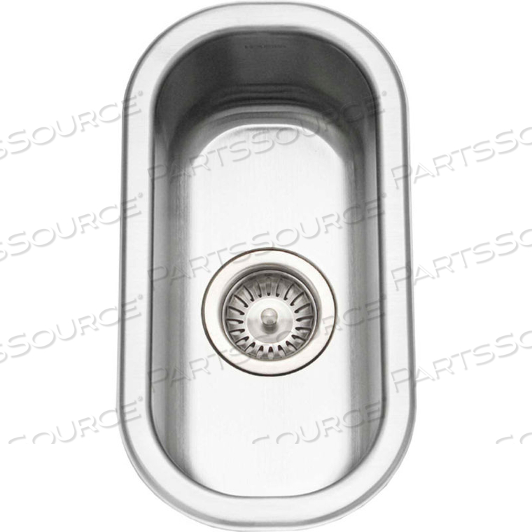 STAINLESS STEEL CLUB SERIES UNDERMOUNT COMPACT BAR/PREP SINK by Houzer Inc STAINLESS STEEL CLUB SERIES UNDERMOUNT COMPACT BAR/PREP SINK by Houzer Inc