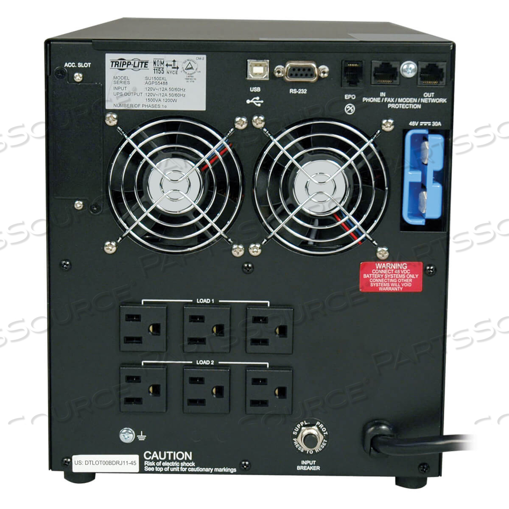 UPS 1500VA 1200W SMART ONLINE TOWER 100V-120V USB DB9 SNMP RT 