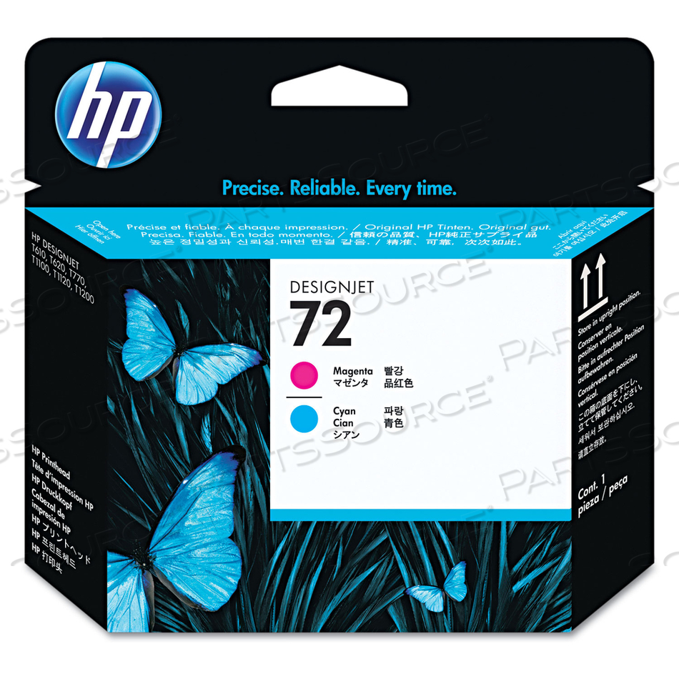 HP 72, (C9383A) CYAN/MAGENTA PRINTHEAD by HP (Hewlett-Packard)