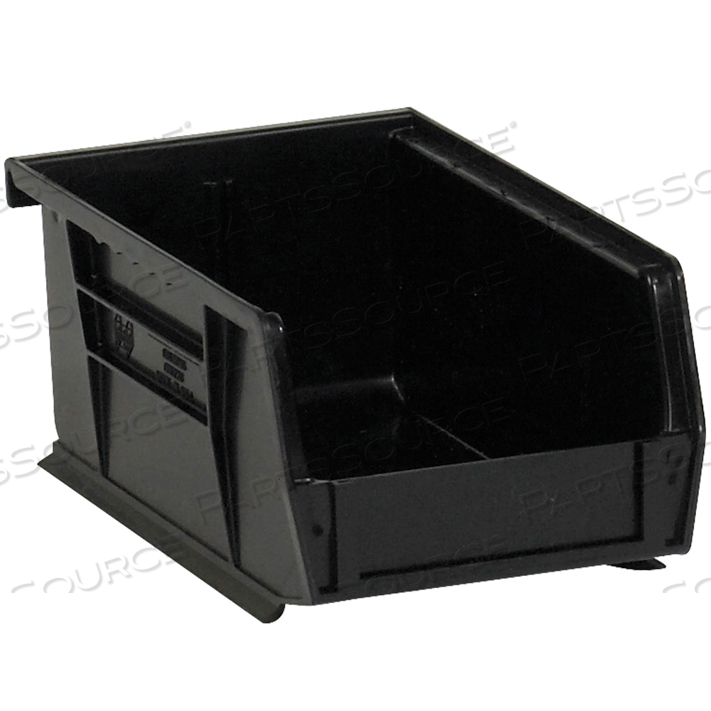 PLASTIC STACK & HANG BIN BOXES, 9 1/4" X 6" X 5", BLACK, 12/CASE by BOX Partners (Box Acquisitions, LLC)