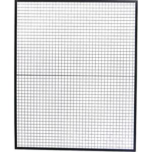 GUARD PANEL BLACK/YELLOW 6 FT H 5 FT W by WireCrafters GUARD PANEL BLACK/YELLOW 6 FT H 5 FT W by WireCrafters