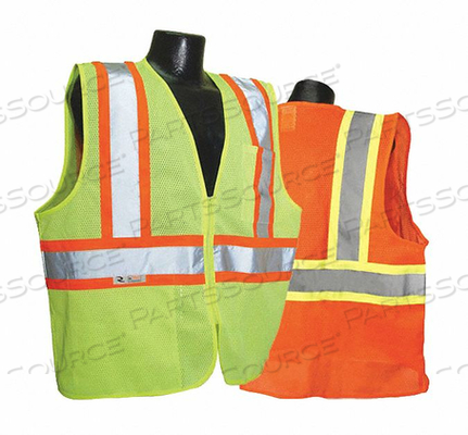 2 TONE CLASS II SAFETY VESTS X LARGE MI by Radians
