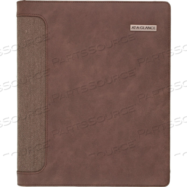 DAYRUNNER HARRISON PLANNER 1-13/16" X 10-1/2" X 12-1/2" BROWN 