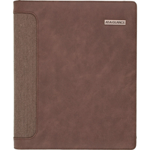 DAYRUNNER HARRISON PLANNER 1-13/16" X 10-1/2" X 12-1/2" BROWN by Day Runner