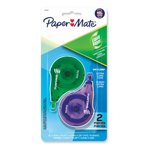 CORRECTION TAPE 1/5W WHITE PK2 by Paper Mate CORRECTION TAPE 1/5W WHITE PK2 by Paper Mate