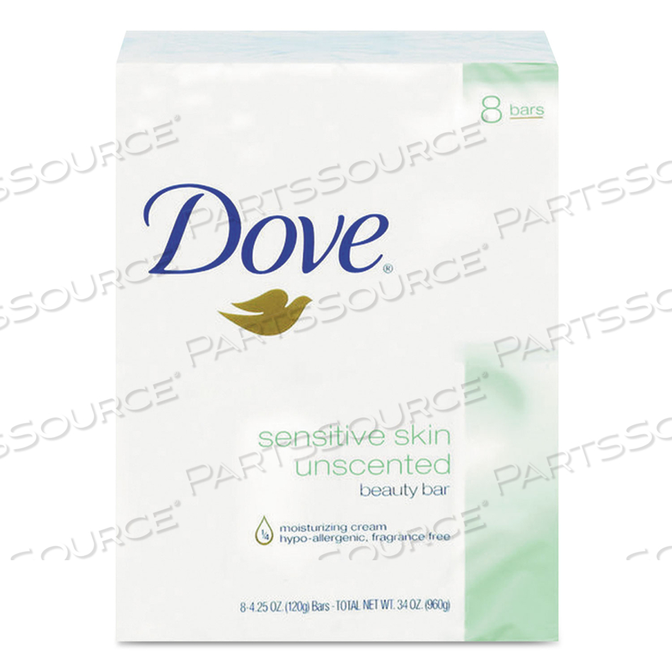 SENSITIVE SKIN BATH BAR, UNSCENTED, 4.5 OZ BAR, 8 BARS/PACK by Dove SENSITIVE SKIN BATH BAR, UNSCENTED, 4.5 OZ BAR, 8 BARS/PACK by Dove