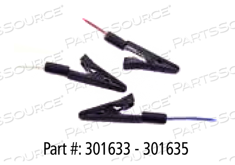 ALLIGATOR CLIP R/W/B 18 IN. by Natus Medical