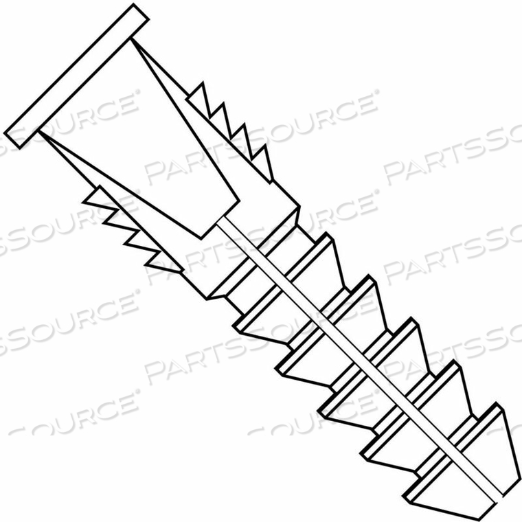 10-12-14 PLASTIC ANCHOR, PKG OF 1000 by Kanebridge Corporation