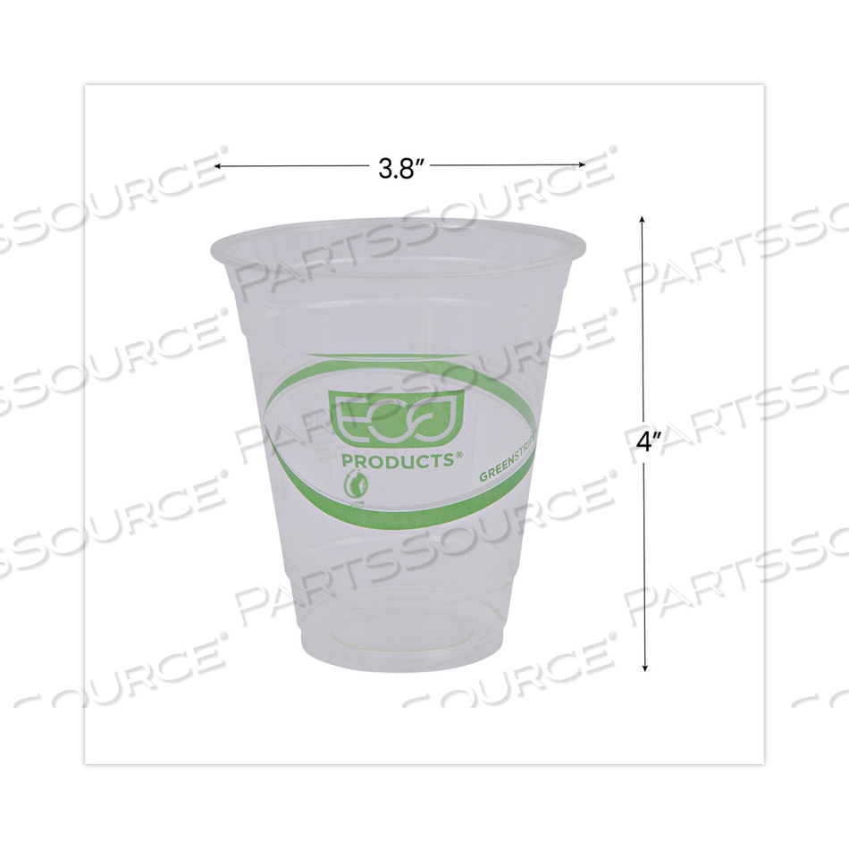 GREENSTRIPE RENEWABLE AND COMPOSTABLE COLD CUPS, 12 OZ, CLEAR by Eco-Products