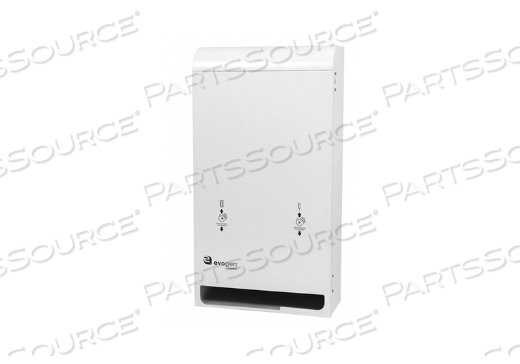 EVOGEN EVNT3 NO TOUCH MENSTRUAL CARE DUAL VENDOR, WHITE ABS PLASTIC by Hospeco EVOGEN EVNT3 NO TOUCH MENSTRUAL CARE DUAL VENDOR, WHITE ABS PLASTIC by Hospeco