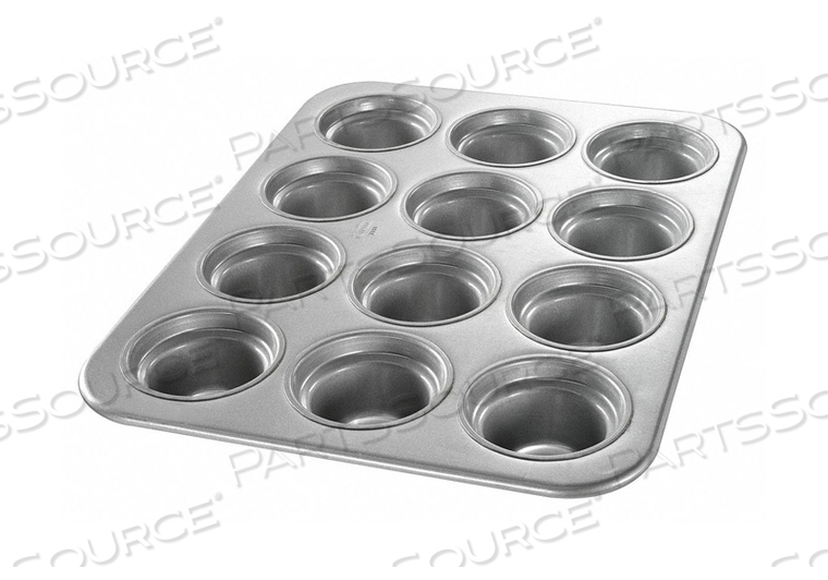 LARGE CROWN MUFFIN PAN 12 MOULDS by Chicago Metallic LARGE CROWN MUFFIN PAN 12 MOULDS by Chicago Metallic