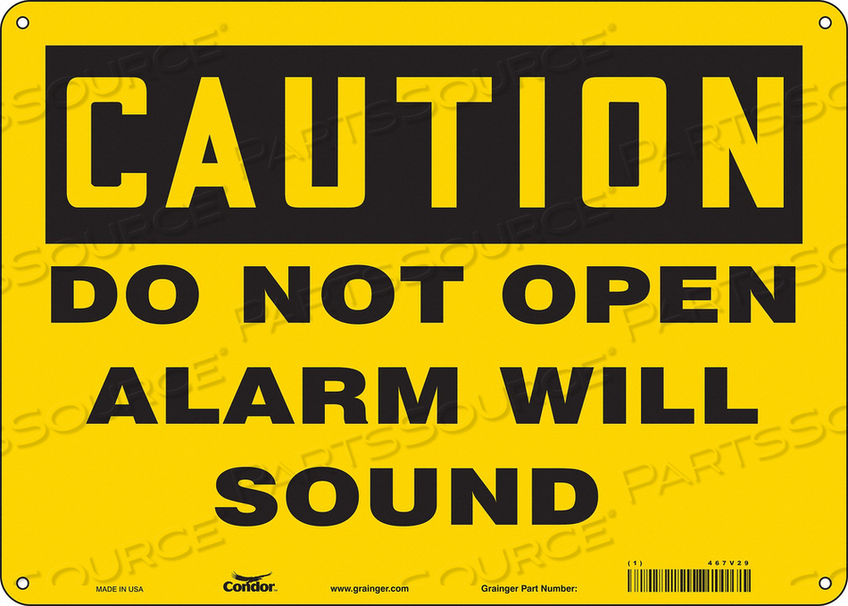 SAFETY SIGN 10 X14 PLASTIC 