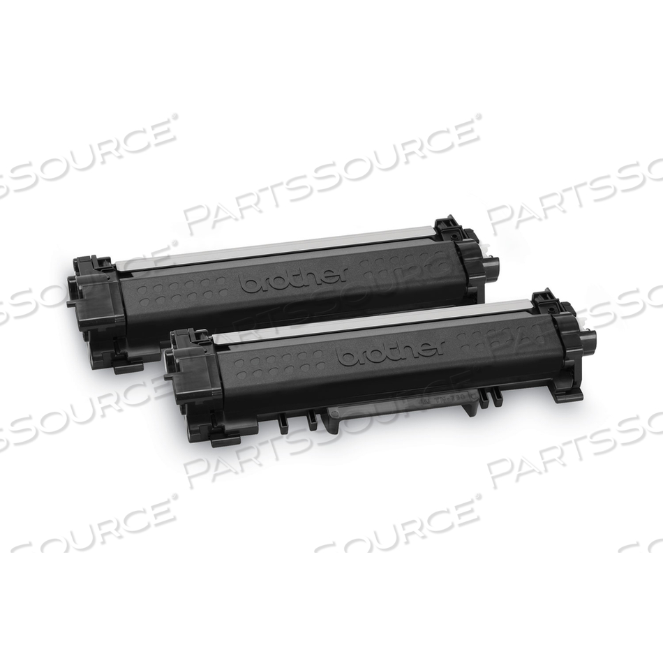 TN760 2PK, 2-PACK, HIGH YIELD, BLACK, ORIGINAL, TONER CARTRIDGE, FOR DCP-L2550, HL-L2325, L2370, L2390, L2395, MFC-L2717, L2730, L2750, RHL- by Brother