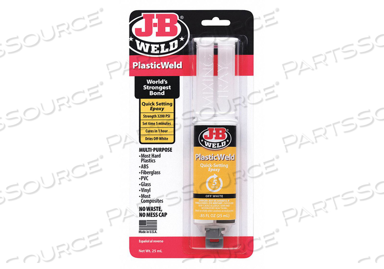 SYRINGE PLASTICWELD TRANSLU. YELLOW 25ML by J-B Weld