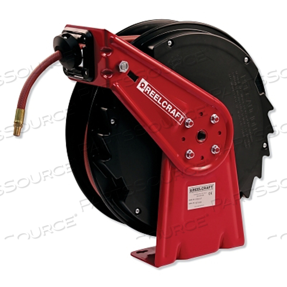 MEDIUM DUTY SPRING RETRACTABLE REEL, 3/8 IN X 50 FT by Reelcraft MEDIUM DUTY SPRING RETRACTABLE REEL, 3/8 IN X 50 FT by Reelcraft