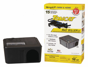 RODENT STATION BAIT BOX BLACK by Motomco