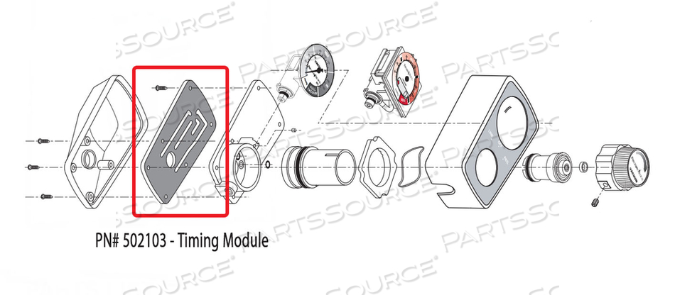TIMING MODULE, FOR PM3300/FOR PM63 INTERMITTENT VACUUM REGULATOR by Precision Medical, Inc.