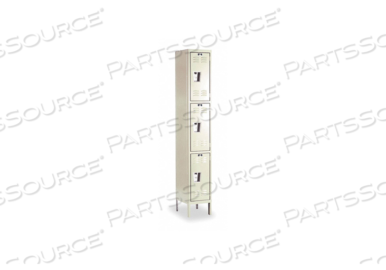G7213 WRDRB LOCKR LVRD 1 WIDE 3 TIER TAN by Hallowell G7213 WRDRB LOCKR LVRD 1 WIDE 3 TIER TAN by Hallowell
