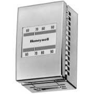 DIRECT ACTING PNEUMATIC THERMOSTAT FOR 1 OR 2 PIPE SYSTEMS INCLUDES SATIN CHROME COVER 60-90F by Honeywell