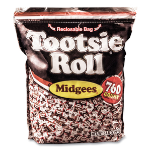 MIDGEES, CHOCOLATE, 5 LB BAG by Tootsie Roll Inc