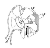 DRYER FAN & MOTOR ASSEMBLY by Air Techniques Inc