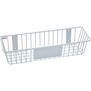 RACK'EM MOUNT ANYWHERE WIRE BASKET 18"W X 6"D X 4"H WHITE by Horizon Mfg Enterprises, Inc
