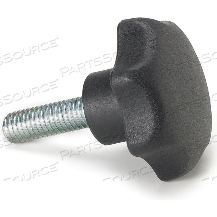 PLASTIC HAND KNOB SCREWS - 3/8-16 THREAD - 1-11/16" THREAD LENGTH - 2" KNOB DIA. 