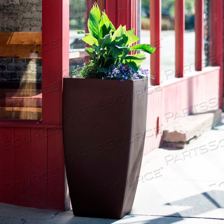 KOBI 38" TALL PLANTER, ESPRESSO 