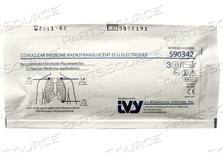 ACCUSCAN-EG ADULT ECG ELECTRODES by Ivy Biomedical